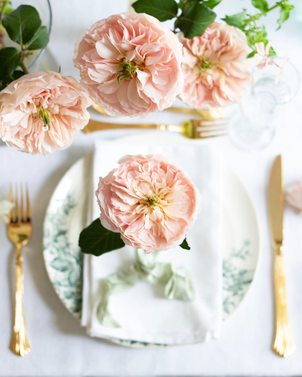 Charity Rose Table Setting