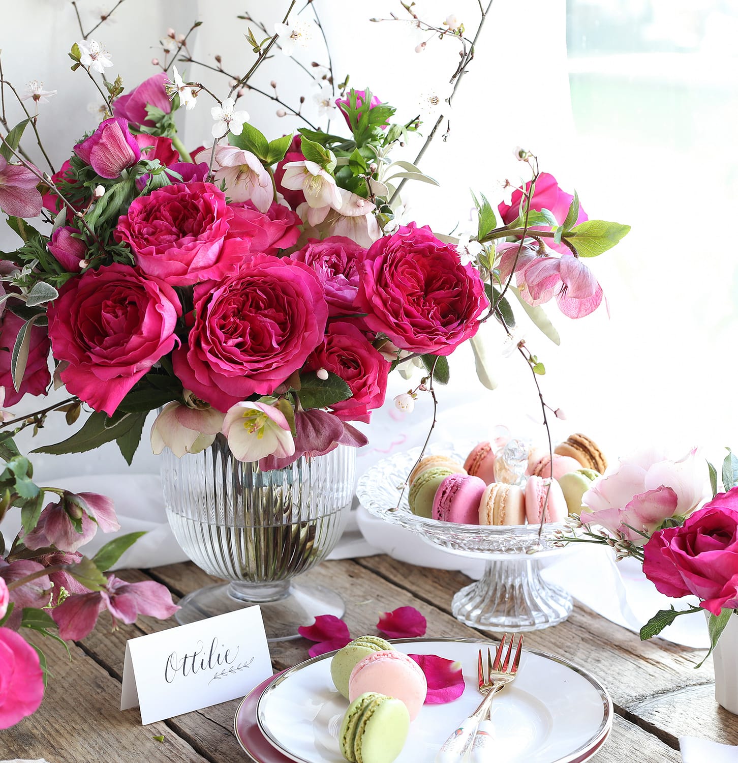 Pink Capability roses pour offrir des idées de célébration