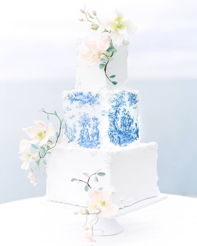 Ideas de pasteles de boda de bellas artes