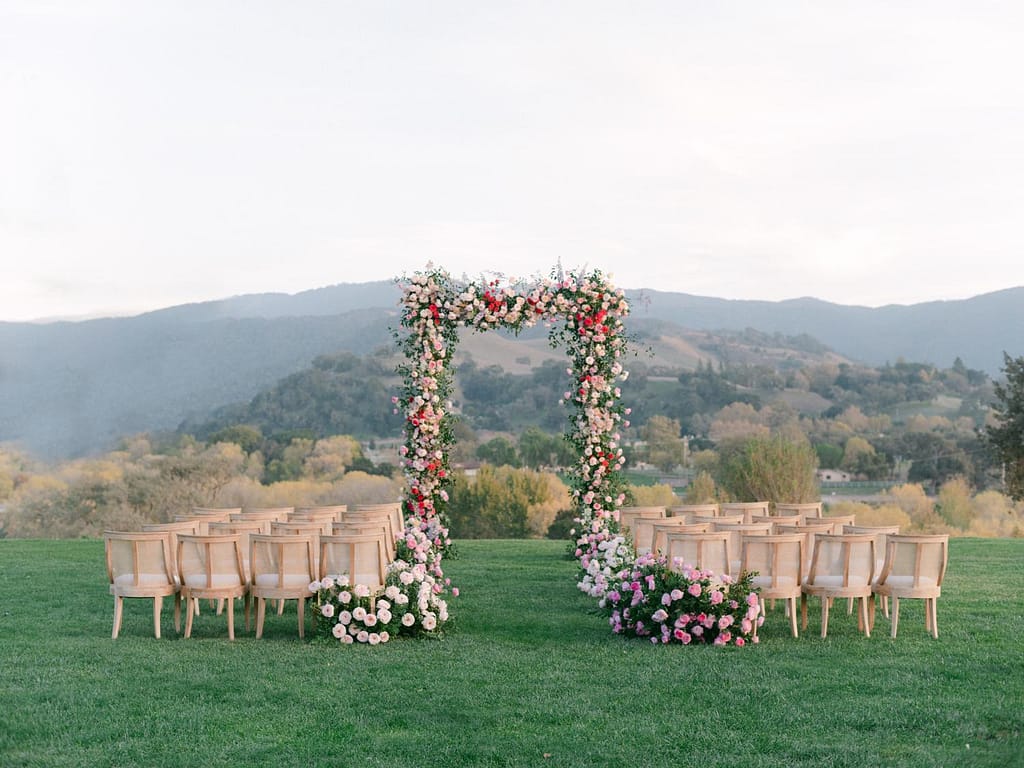 An Outdoor Wedding Arch - David Austin Wedding and Event Roses