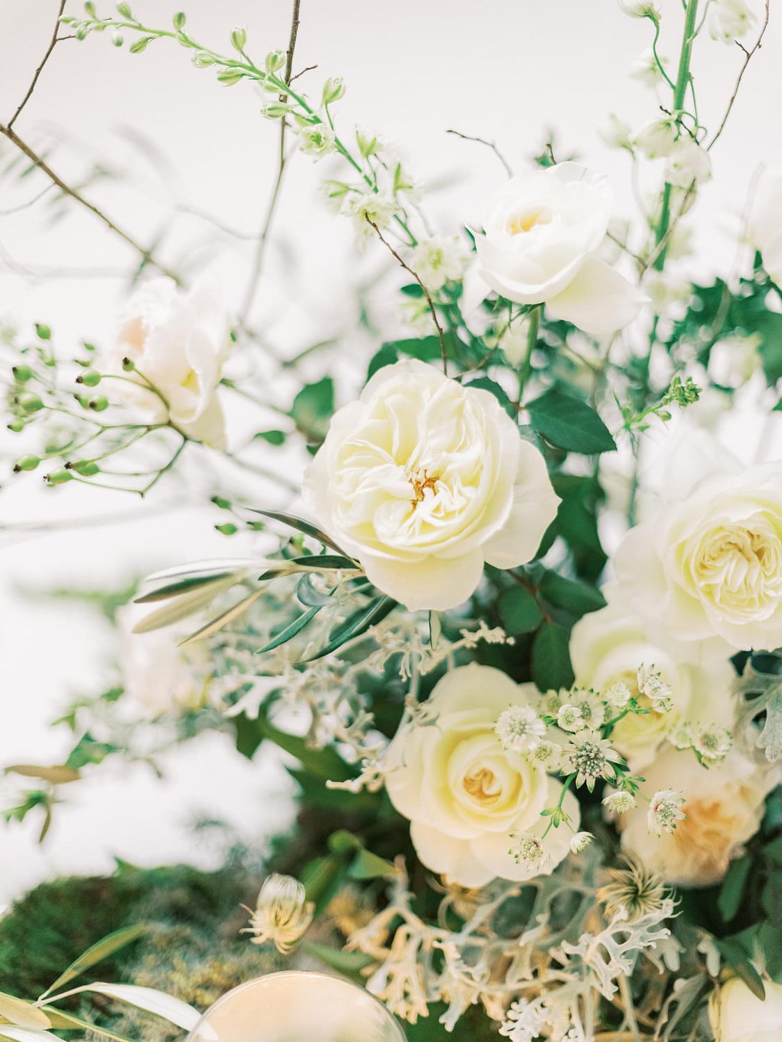 Fleurs de mariage blanc