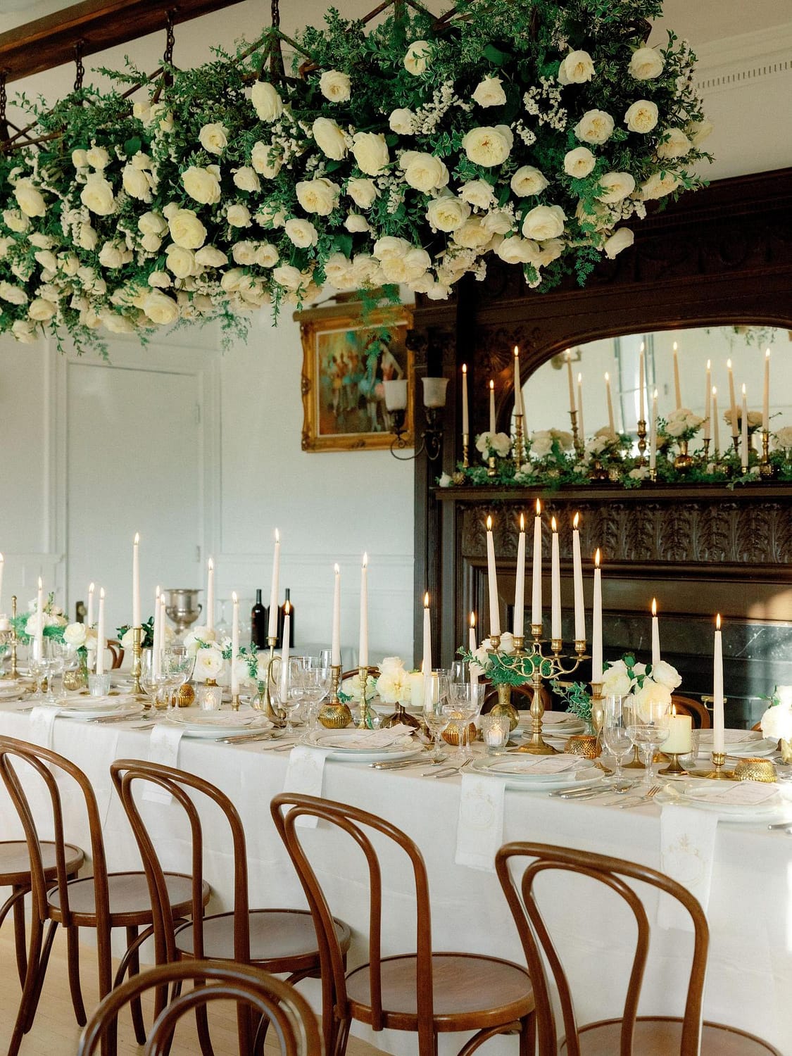 White Wedding Reception