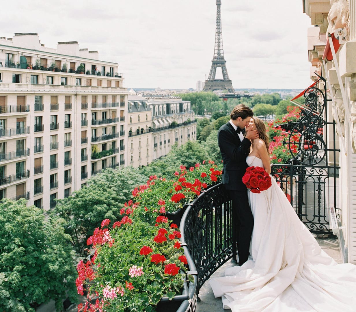 Hochzeit in der Stadt Paris