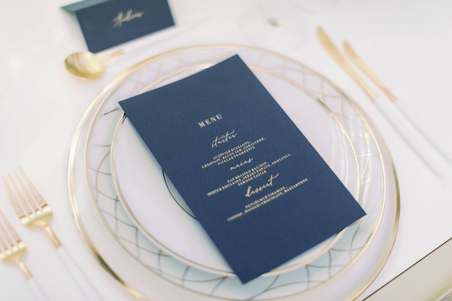 Idées de menus de mariage