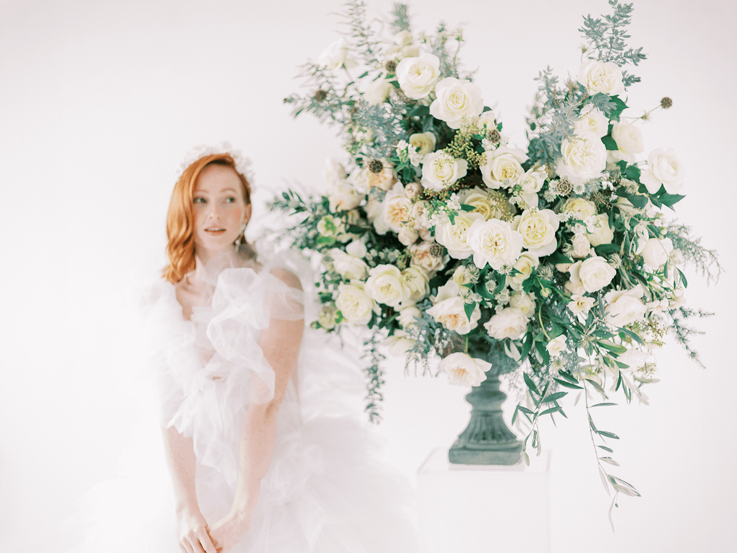 Bride With Wedding Urn