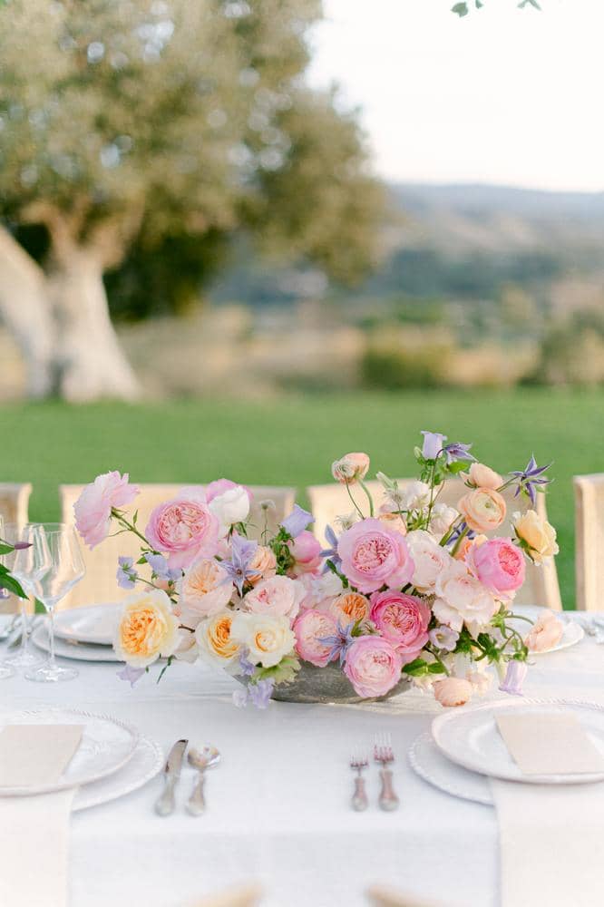 Hochzeitstisch Blumen