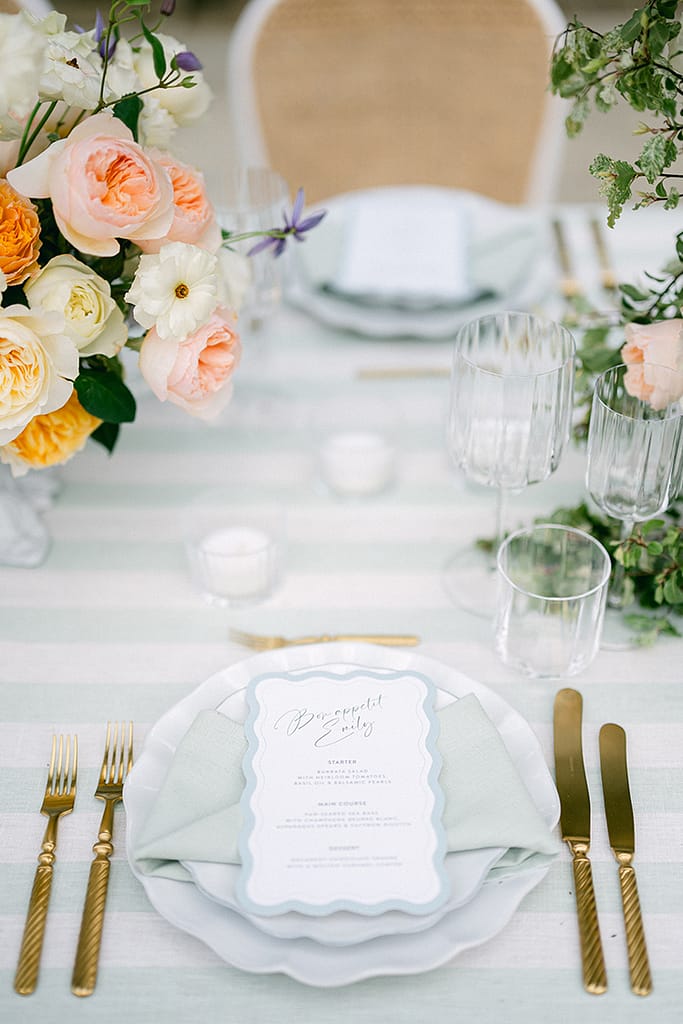 Welcome Dinner Table Setting