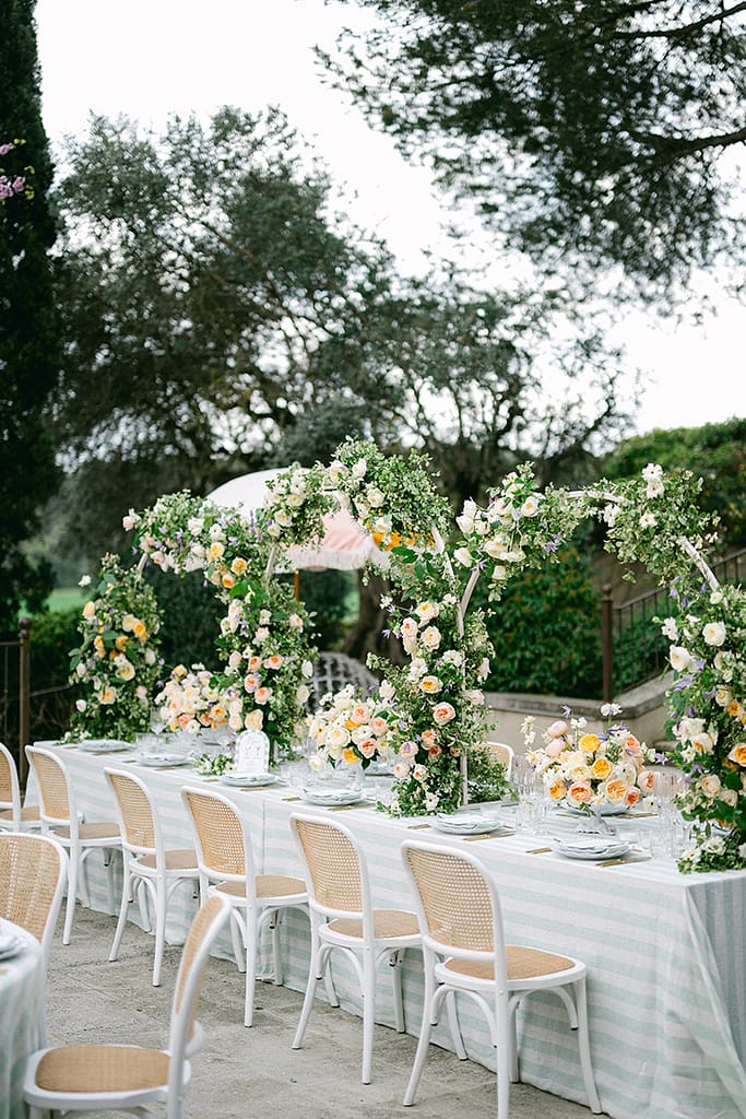 Welcome Dinner Table Florals