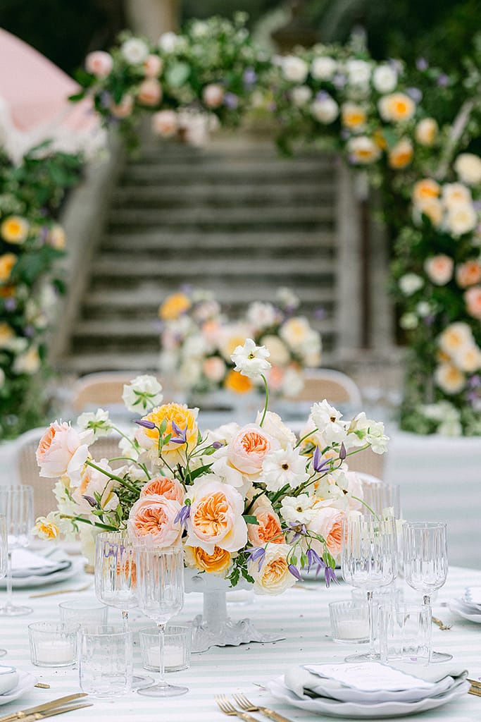 Welcome Dinner Table Florals