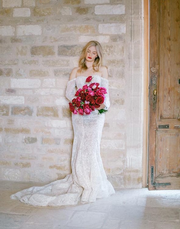 Winter Wedding Bouquets Red Roses