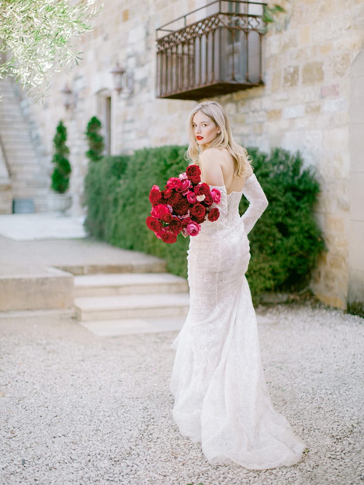 Bridal Holding Bridal Bouquet