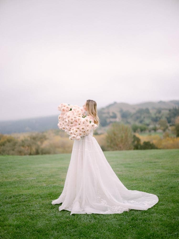 Pink Wedding Roses Charity Large Bouquet