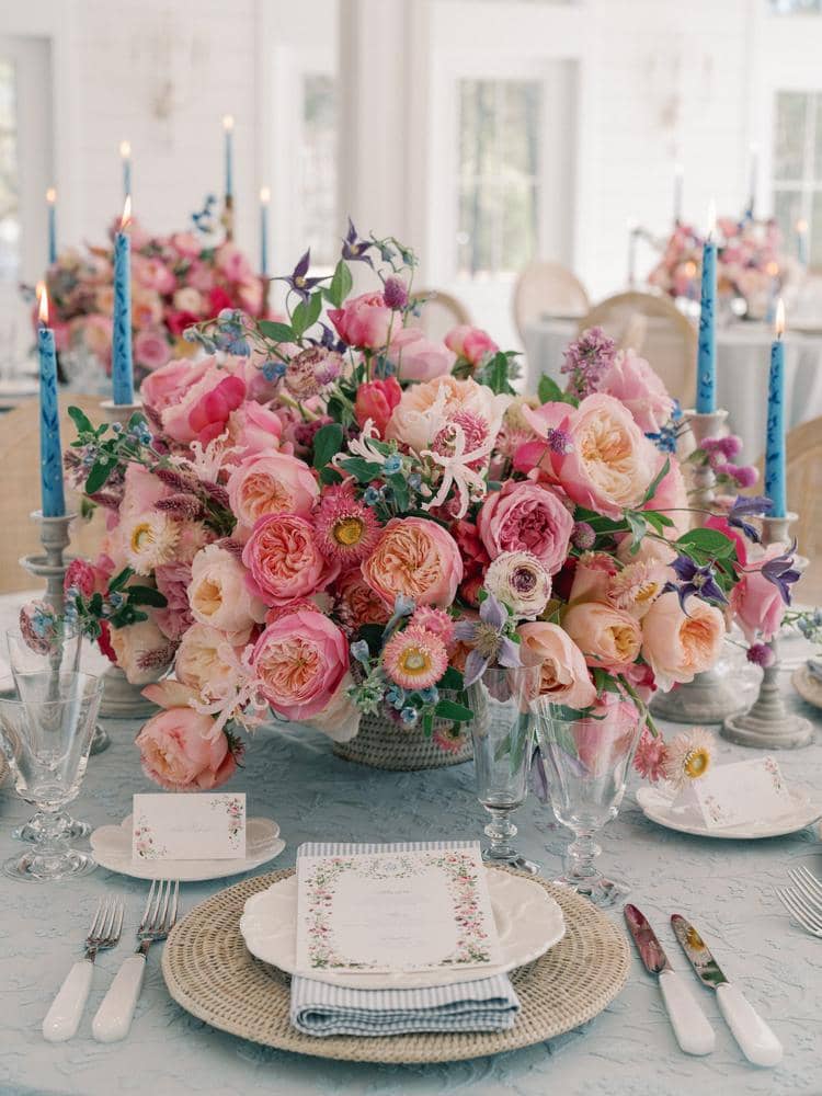 Pink Wedding Bouquet Constance Table Arrangement