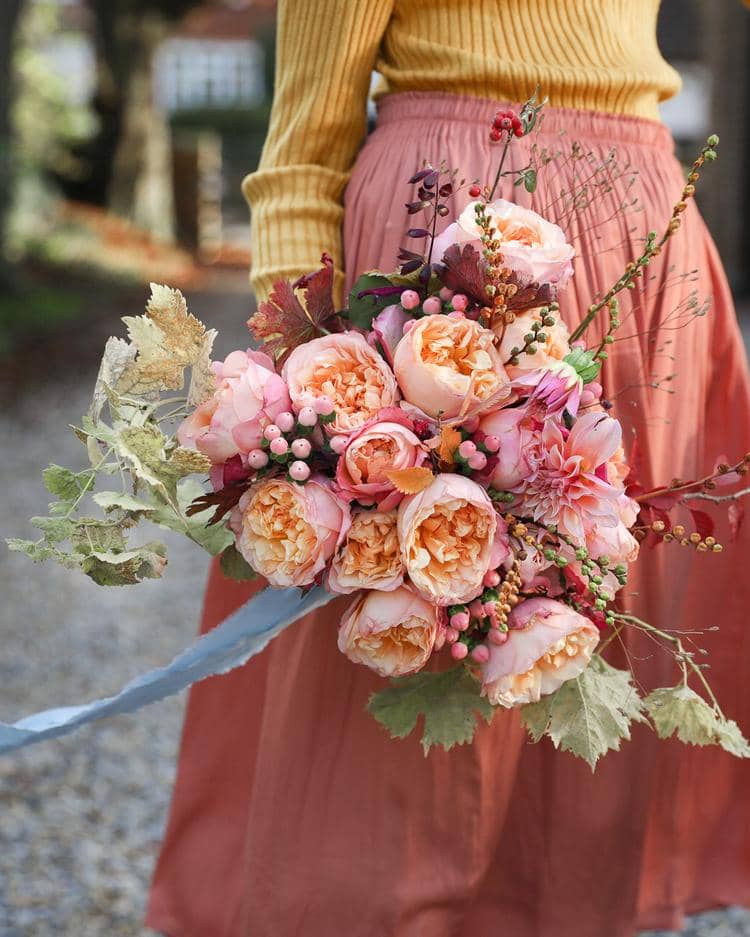 Edith Roses for an Autumn Wedding