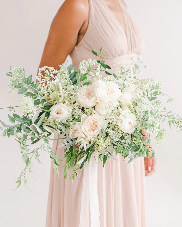 Purity Rose Wedding Bouquet Design