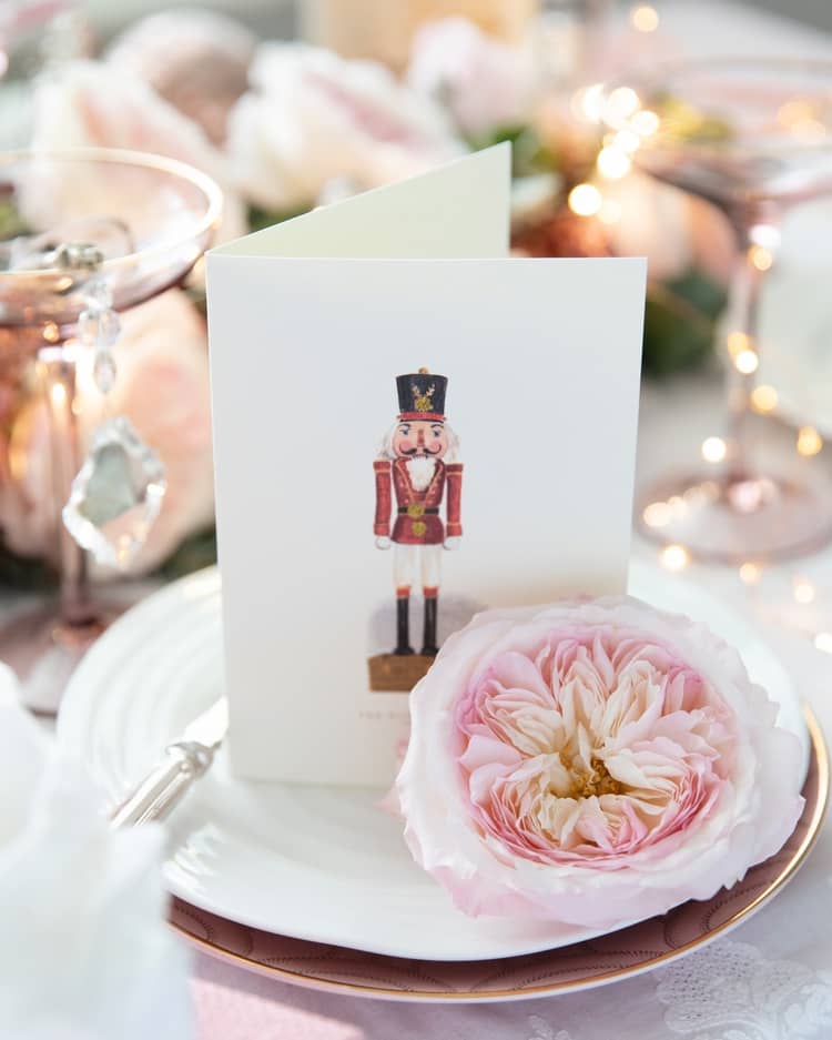 Nutcracker Christmas Card Table Decoration Ideas