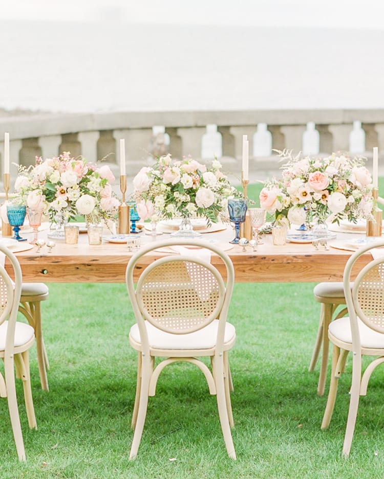 Hochzeitstisch im Freien Space