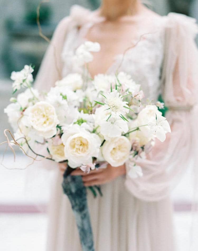 Winter Wedding Bouquets Classic Style