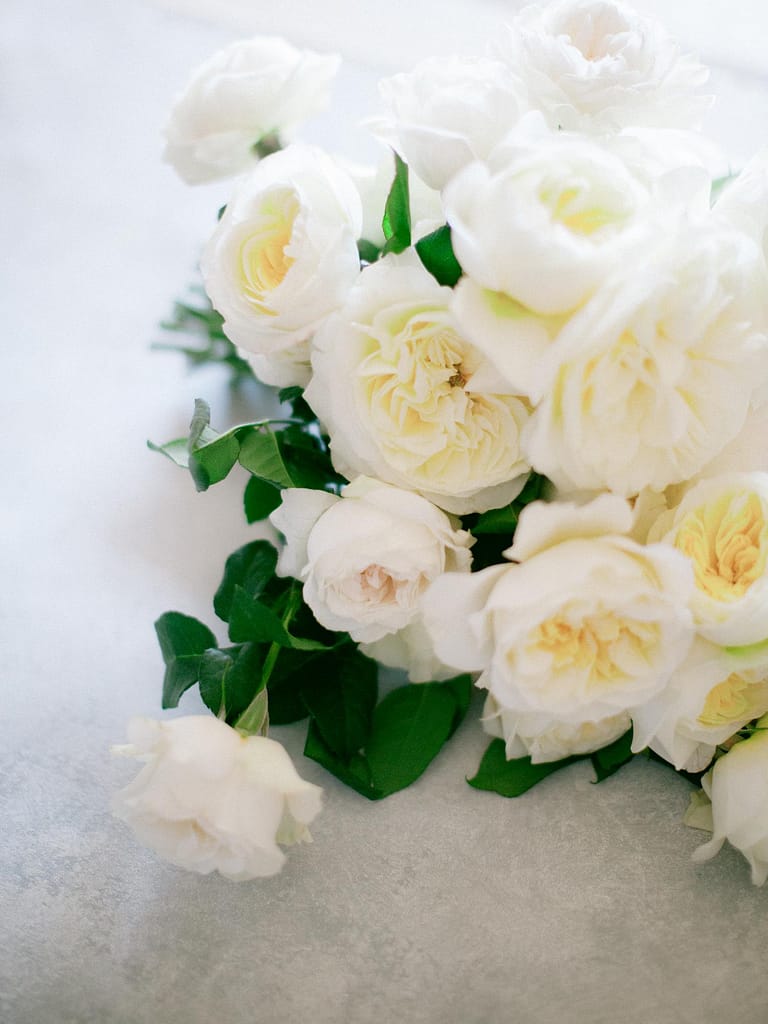 Fleurs de mariage blanc