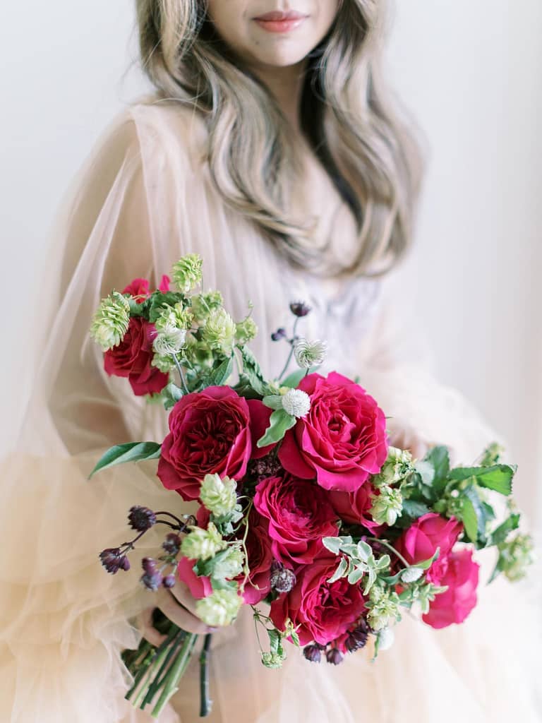 Bride With Pink Bouquet
