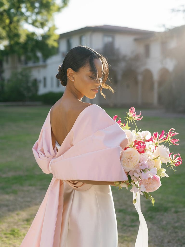 rose bridal bouquet