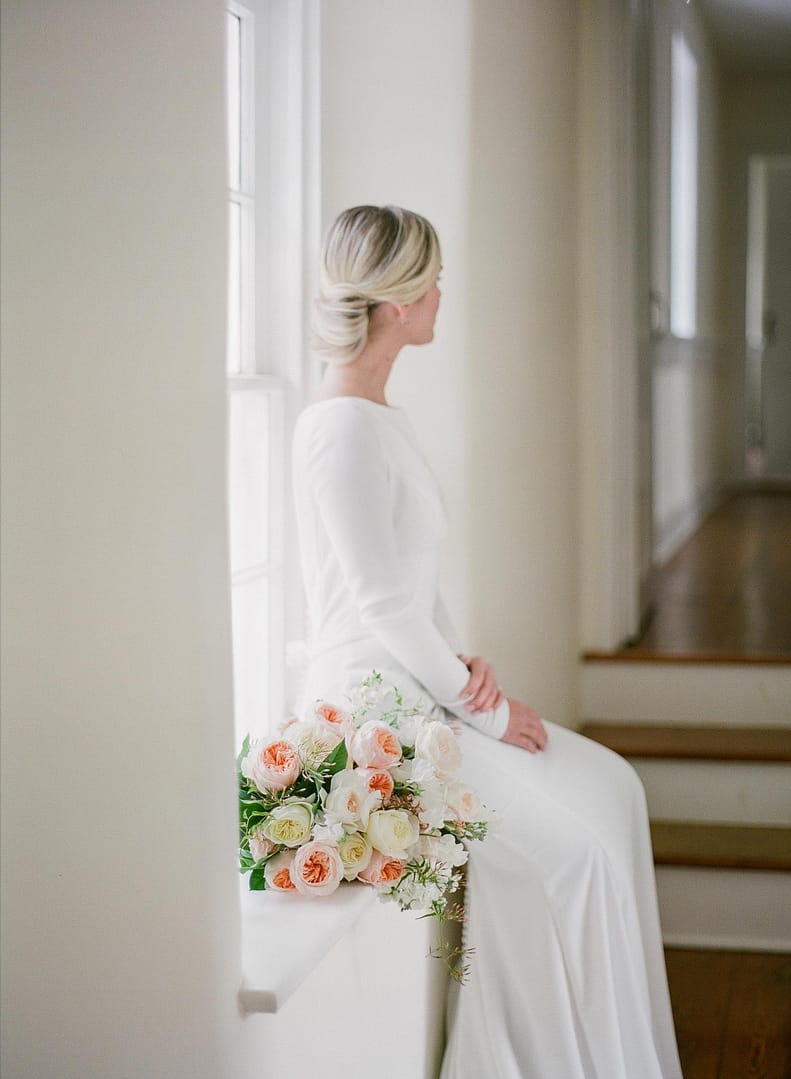 Mariée avec bouquet