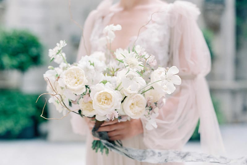 White Rose Bridal Bouquet