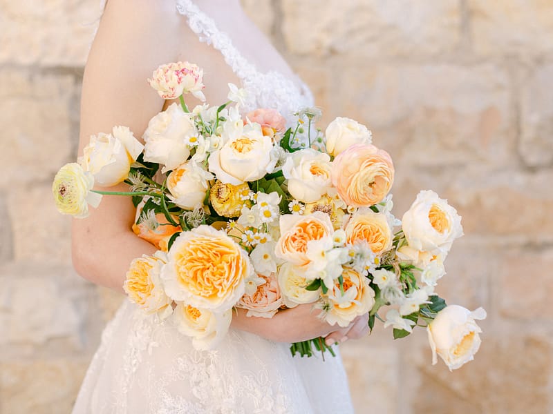 Wedding Bouquet Yellow Roses