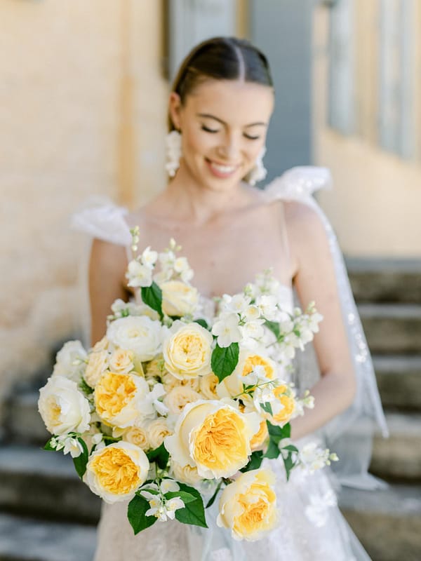 Yellow And White Bridal Bouquet