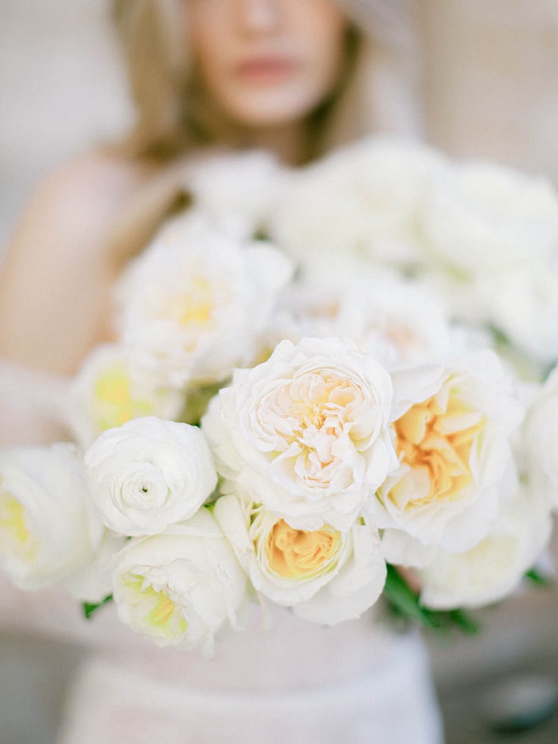 Bouquet da sposa con rose di David Austin