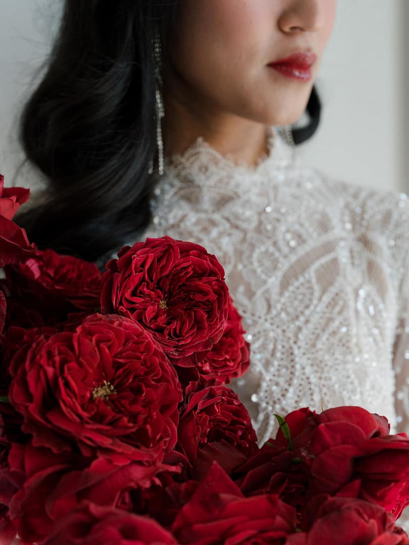 Bouquet da sposa rosso