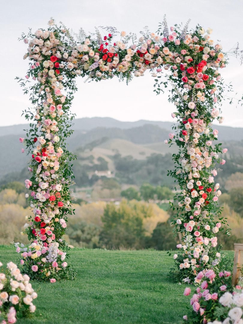 Arco de boda floral