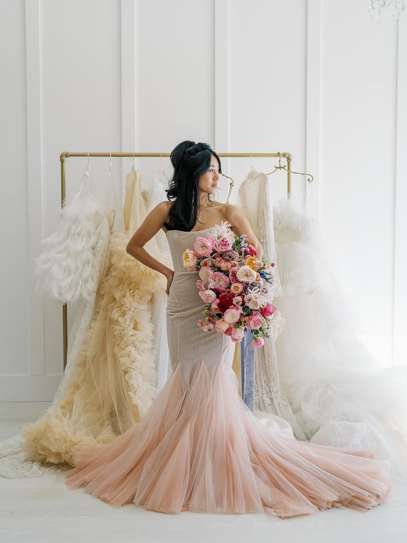 robe de mariée rose