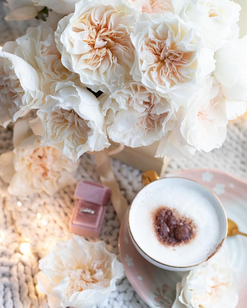 Blush Roses para la propuesta de compromiso del día de San Valentín