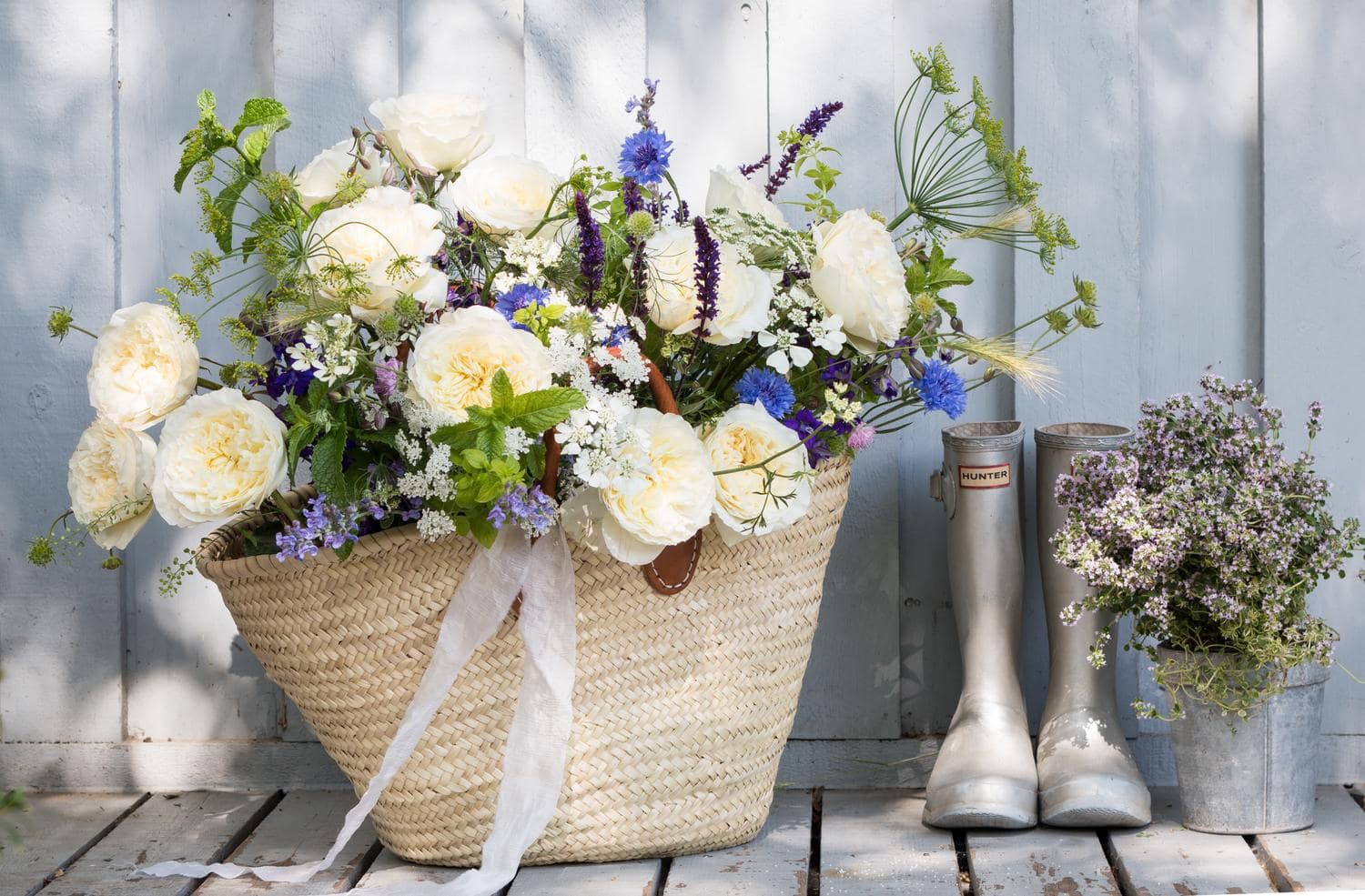 Wimbledon Themed Summer Florals - David Austin Wedding and Event Roses