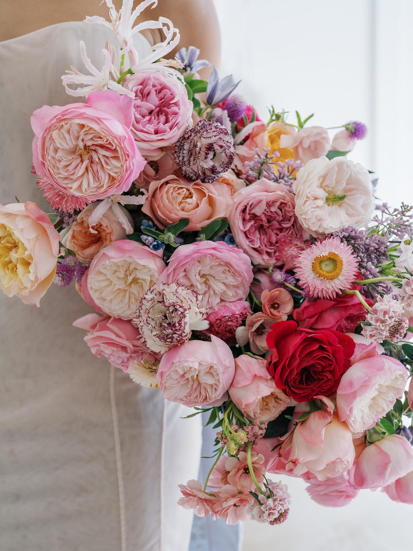 Mazzo Di Gelsomino Artificiale In Seta: 11 Teste Realistiche In Rosa Per Decorazioni Matrimoniali E Centrotavola